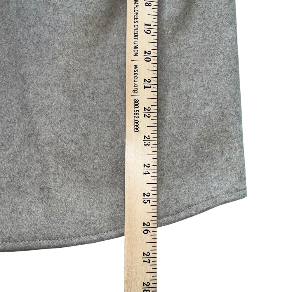 Avec Les Filles Melange Button Down Boyfriend Jacket Shacket Oatmeal/Beige Small - Picture 6 of 7